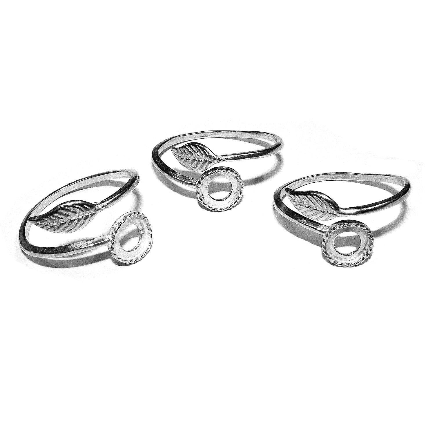 925 sterling silver open blank ring with bezel cup 8 mm, silver ring, Jewelry making, base ring, sterling silver, Mounting ring - 1 piece