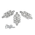 925 Sterling silver connector size 25x12 mm, Silver link component, Jewelry making, Silver 925, Link Connector, Jewelry connector - 1 piece