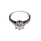 White topaz ring 925 sterling silver size 7 1/2, Handmade ring, single copy, sterling silver, White topaz ring, silver ring, Gift ring