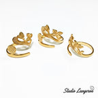 14K Yellow gold filled open blank ring with a platform 7.0 mm for gluing, base ring, Jewelry making, Setting, ring gold filled - 1 piece