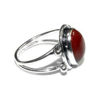 Statement Natural opal ring 925 sterling silver size 8 1/2, Handmade ring, single copy, sterling silver, Brown opal, silver ring, gemstone