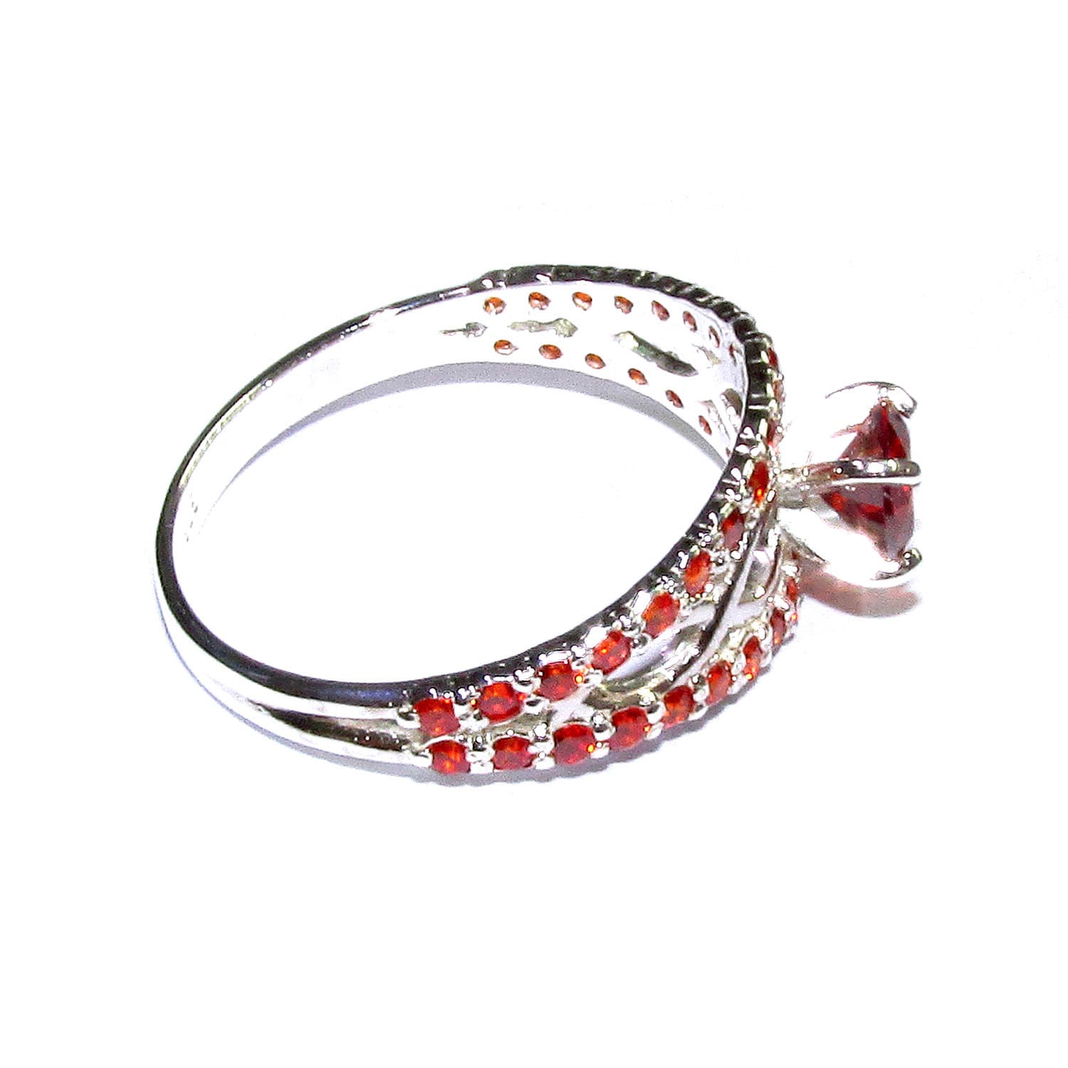 Garnet ring 925 sterling silver size 8,  handmade ring, single copy, sterling silver, Garnet, 925 silver ring, gemstone, Gift ring, red ring