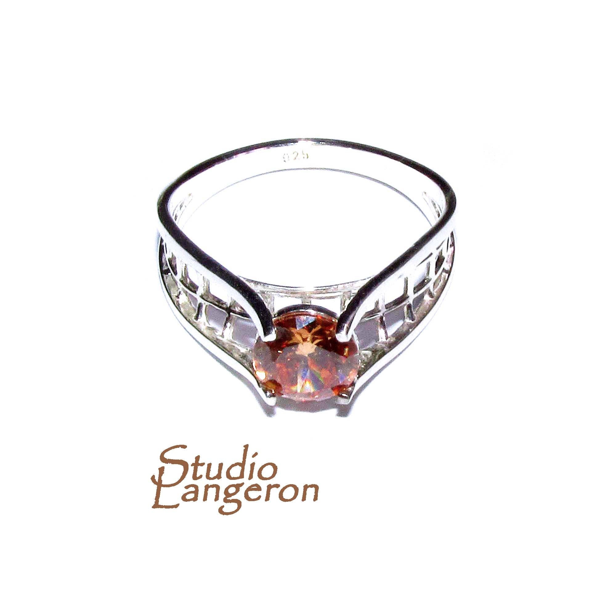 Citrine ring 925 sterling silver size 7, Handmade ring, single copy, 925 sterling silver, Natural Citrine, silver ring, gemstone Citrine