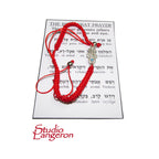 Red string bracelet, Red bracelet with prayer, Jerusalem, Judaism, Red string from Israel, Ben Porat prayer, Jerusalem, Israel, Evil eye