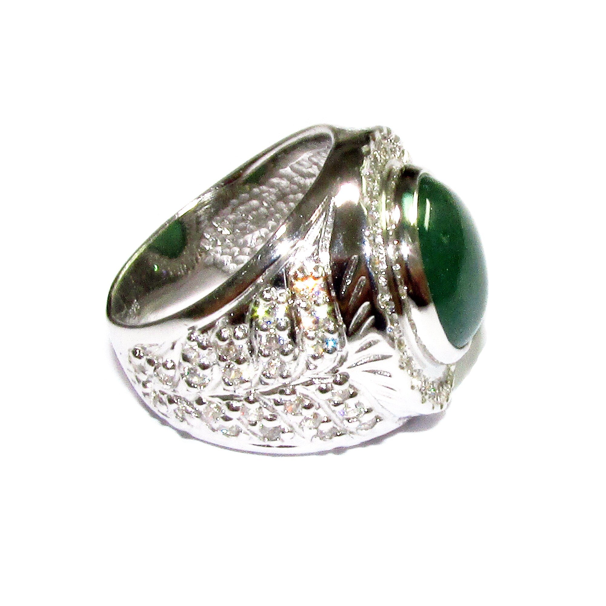 Chrysoprase ring 925 sterling silver size 9, handmade ring, single copy, Cocktail ring, Statement Ring, Chrysoprase, silver ring, gemstone