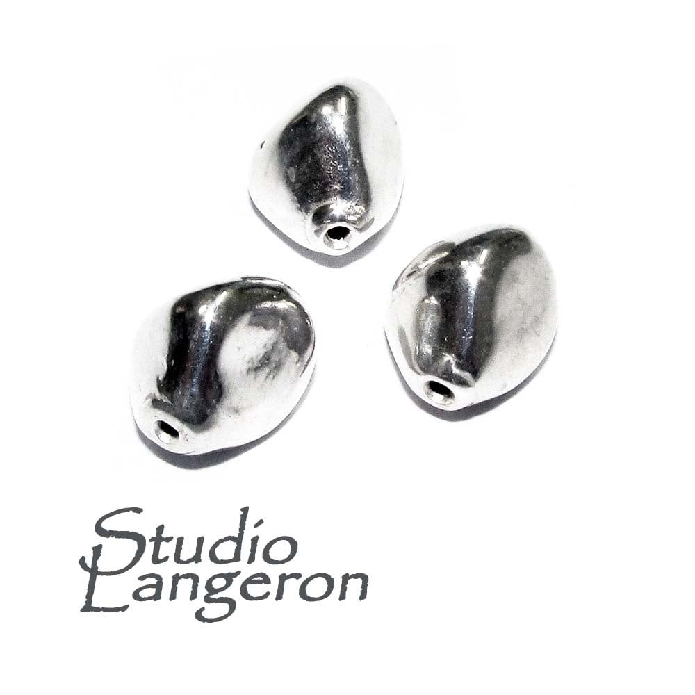 925 sterling silver handmade beads BS67, handmade, silver beads, Jewelry making, handmade beads, decorative beads, Original beads - 1 piece