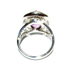 Statement Amethysts ring 925 sterling silver size 8 1/2, Handmade ring, single copy, sterling silver, Amethysts, silver ring, Amethyst ring