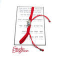 Red string bracelet, Red bracelet with prayer, Jerusalem, Judaism, Red string from Israel, Ben Porat prayer, Jerusalem, Israel, Evil eye