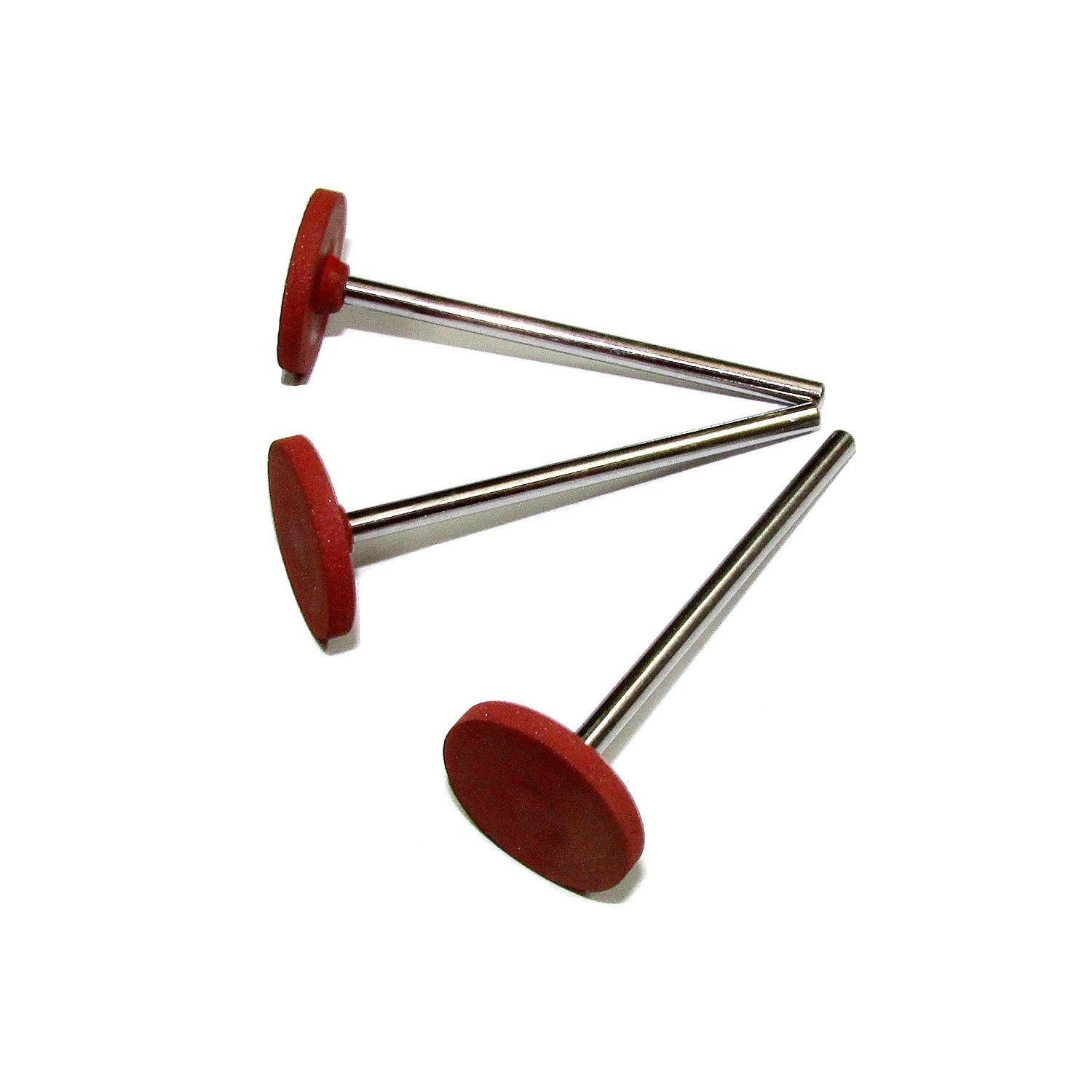 Brown Rubber Silicone flat Polishers, Jewelry tools, Medium grit, Jewelry making - 1 piece