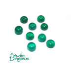 4 mm Green Chalcedony Cabochon, Natural Gemstone, Calibrated Size, Green Chalcedony, Gemstone Round, cabochon, Jewelry making - 1 piece