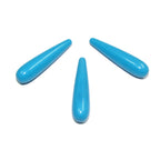 Natural Agate Teardrop half drilled Beads size 30x10 mm, Natural agate, Half Drilled Beads, Blue Gemstones, Jewelry making - 1 piece