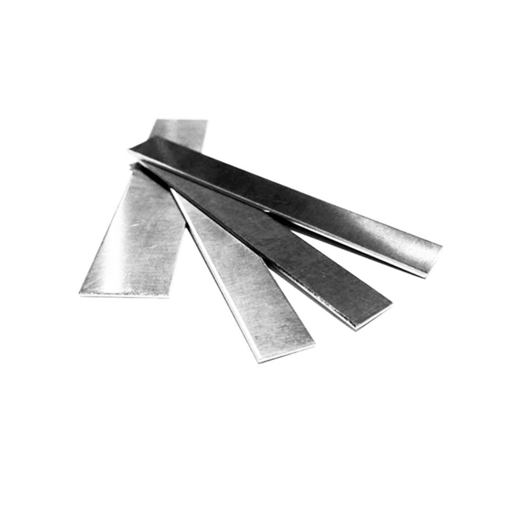 14K Solid white gold sheets Thickness 0.3-1.2 mm size 70x2.5, 70x5.0 mm - 1 piece