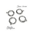 925 Sterling Silver Spring ring Clasps sizes 18 mm, Spring ring clasp, Jewelry making, Sterling silver, 925 Silver clasp, Clasp - 1 piece
