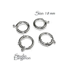 925 Sterling Silver Spring ring Clasps sizes 18 mm, Spring ring clasp, Jewelry making, Sterling silver, 925 Silver clasp, Clasp - 1 piece