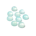 4 mm Aqua Chalcedony Cabochon, Natural Gemstone, Calibrated Size, Aqua Chalcedony, Gemstone, Round cabochon, Jewelry making - 1 piece