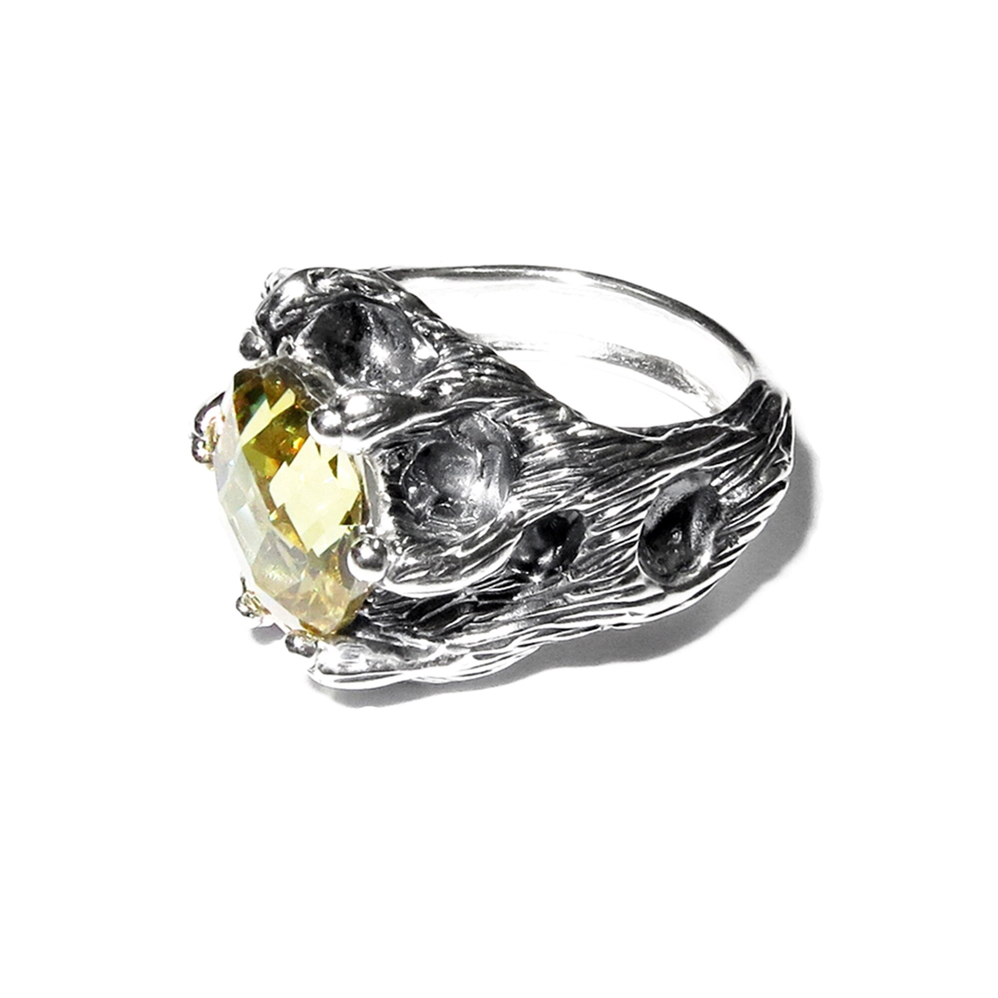 Citrine ring 925 sterling silver, size 5, Handmade ring, single copy, 925 sterling silver, Natural Citrine, silver ring, gemstone, Citrine