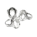 12x16 mm 925 sterling silver blank ring with bezel cup size 5, 6, 7, 8, silver ring, bezel cup, Setting, base ring, Jewelry making - 1 piece