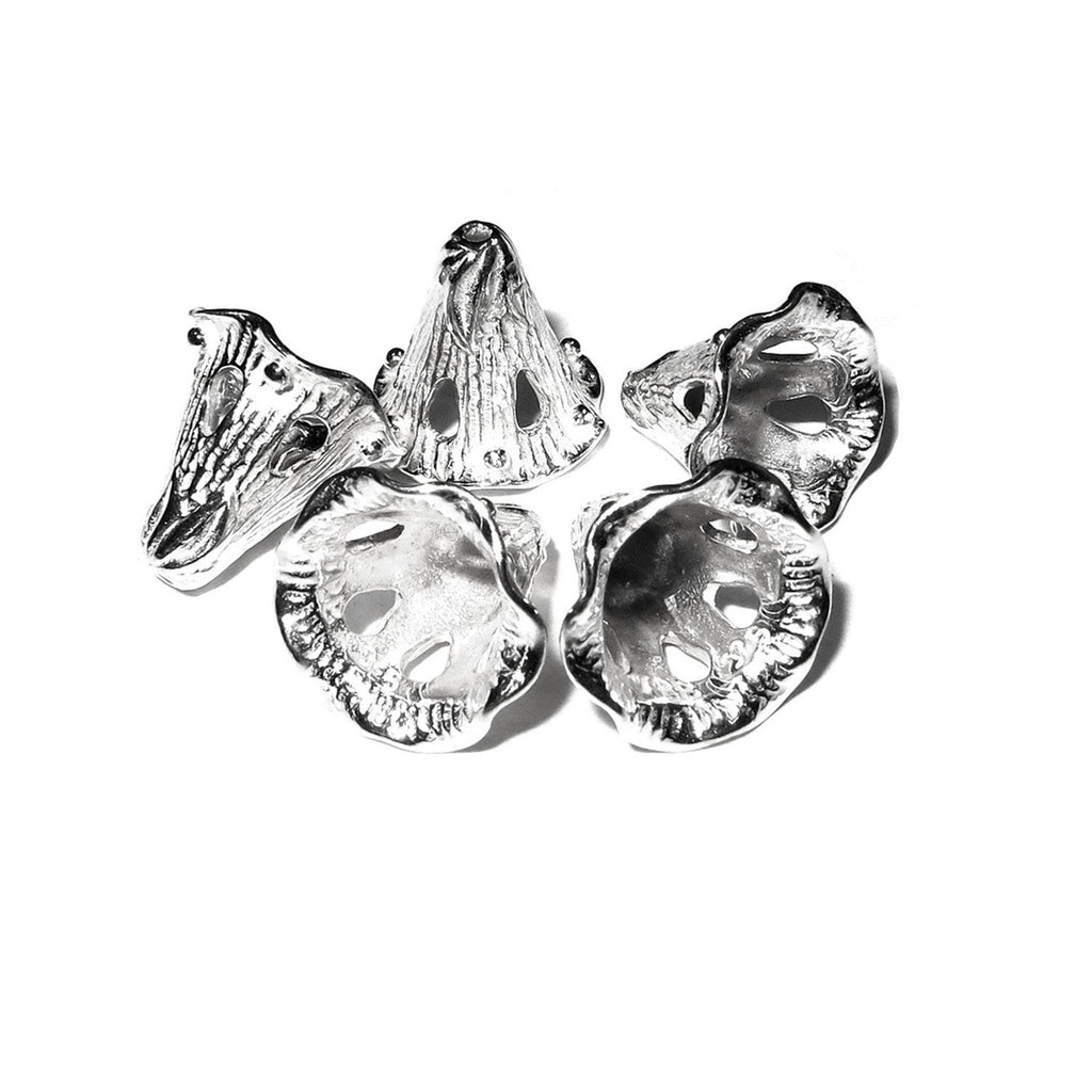 925 Sterling silver Bead Cones, Beading, Beading cones, Sterling silver, Jewelry making, Lariat, End caps, Silver cone - 1 pair (2 piece)