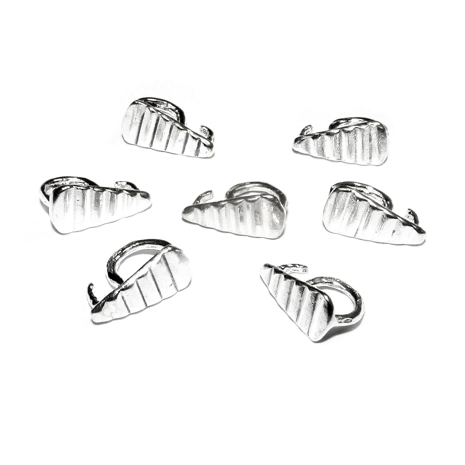 925 Sterling silver decorative Pendant Bails, sterling silver Bail, Jewelry making, Bail finding, bail for pendant, silver - 1 piece