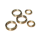 14K Solid gold Split ring size 3.5, 4.5, 5.5 mm, 14K Solid gold, Gold Split ring, Solid gold ring, Jewelry making - 1 piece