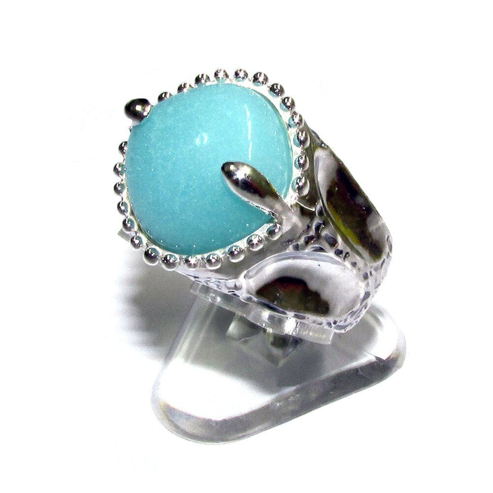 Amazonite ring 925 sterling silver size 6, Handmade ring, single copy, sterling silver, Amazonite, silver ring, gemstone, ring, Turquoise