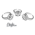 925 sterling silver open blank ring with bezel cup 10x10 mm for cabochon cushion, setting, silver ring, base ring, Jewelry making - 1 piece