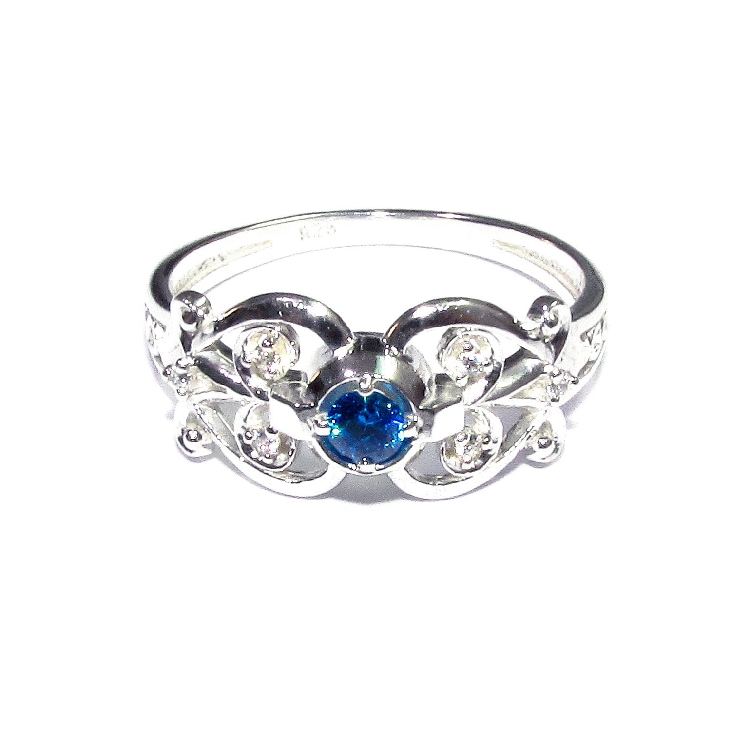 Blue topaz ring 925 sterling silver size 7, Handmade ring, single copy, sterling silver, Blue topaz ring, silver ring, gemstone