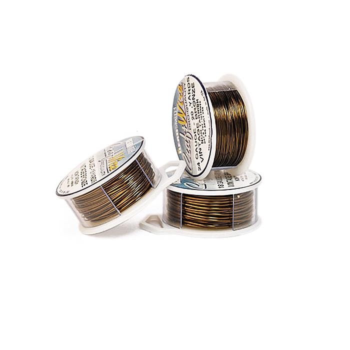 Vintage bronze jewelry wire Half-Hard thickness 28, 26, 24, 22, 20, 18 GA, Jewelry making, Vintage bronze wire, Bronze – 1 meter (3.30 ft)