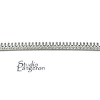 935 Argentium Silver Bezel wire, Gallery wire, Gallery ribbon, Gallery pattern, Argentium silver, Wire, Jewelry making - 4 inch (10 cm)
