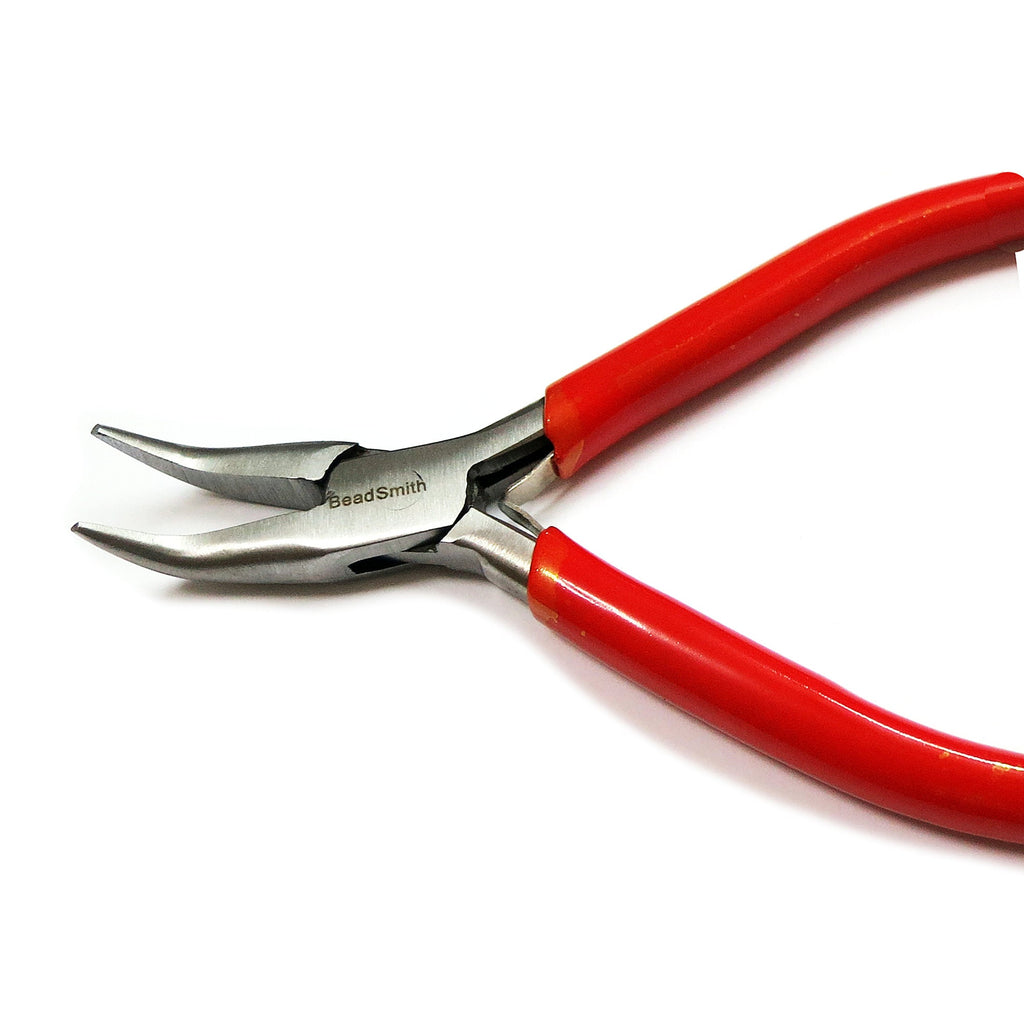 Bent chain nose pliers Professionally Prepared for Jewelry Making PL718, Bead Smith, Length 120 mm (4.8 inch), Jewelry making  - 1 piece