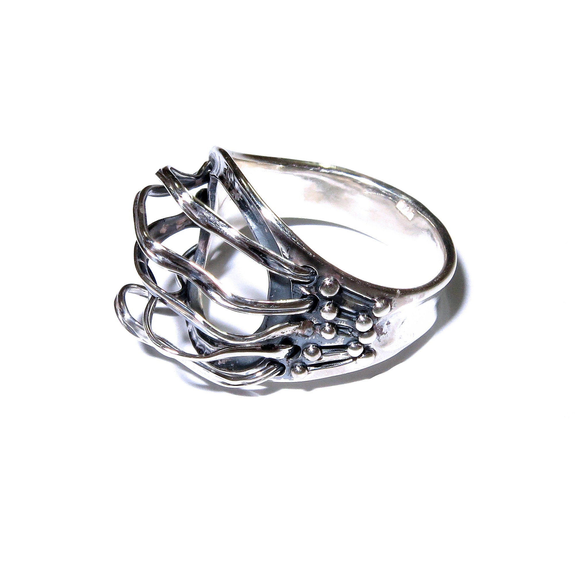 925 sterling silver ring size 8, Handmade ring, single copy, sterling silver, Silver ring