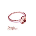14K Rose gold filled blank ring with bezel cup 6x8mm size 4, 5, 6, 7, 8, 9, 10, 11, Base ring, Bezel cup, Setting, Jewelry making - 1 piece