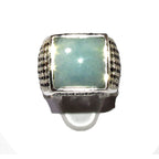 Amazonite man handmade ring 925 sterling silver size 9 1/2, single copy, sterling silver, natural Amazonite, man ring, Handmade ring
