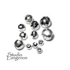 925 Sterling Silver Disco cut shiny Beads Size 2.5, 3, 4, 5, 6 mm, Jewelry making, Disco Ball Spacer Beads, Silver round beads - 1 piece