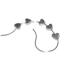 925 Sterling silver Heart flat beads size 5.7x2.2 mm, Flat beads, Beads for bracelets, 925 Silver beads, Jewelry making, Beads - 1 piece