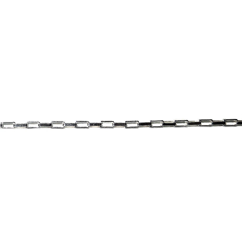 1.5 mm Sterling Silver rectangle cable chain, Jewelry making, silver shiny chain, Chain for jewelry, sterling silver - 1 Ft (30 cm)