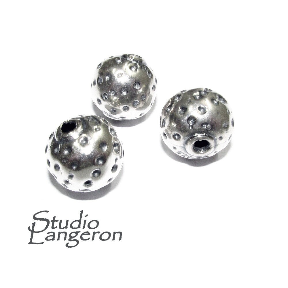925 sterling silver handmade beads BB15, Jewelry making, silver beads, beads, handmade beads, decorative beads, Original beads - 1 piece