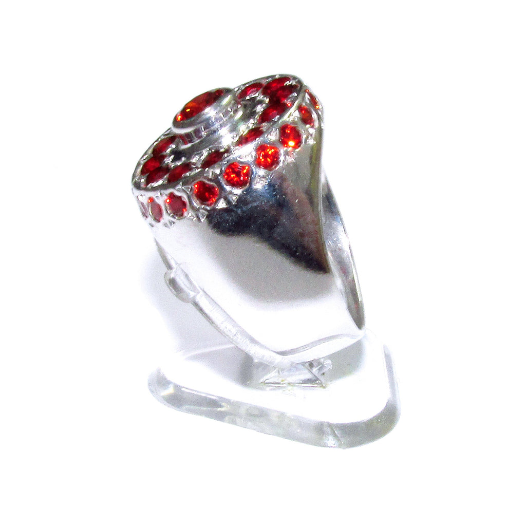 Statement Red topaz ring 925 sterling silver size 7, Handmade ring, single copy, 925 Silver ring, Red topaz, silver ring, gemstone, red ring