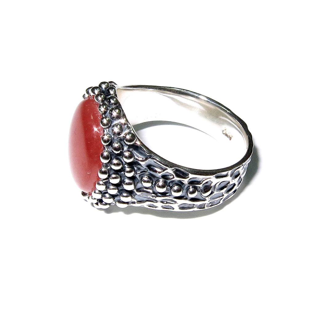 Statement Natural opal ring 925 sterling silver size 6, Handmade ring, single copy, sterling silver, Natural opal, silver ring, gemstone