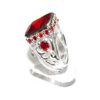 Statement Red topaz ring 925 sterling silver size 6 1/2, Handmade ring, single copy, Red topaz, silver ring, gemstone, Red topaz ring