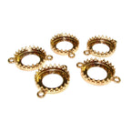 14K Yellow gold filled Round Bezel Cup size 16 mm, Bezel cup, Setting, Gold Filled bezel cup, Jewelry making, Gold Filled - 1 piece