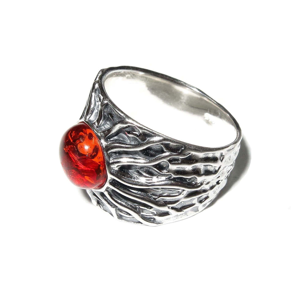 Statement Madagascar Copal ring 925 sterling silver size 7, Handmade ring, single copy, 925 Sterling silver, Madagascar Copal, gemstone
