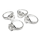 8 mm 925 sterling silver blank ring with bezel cup size 5, 6, 7, 8, 9, silver ring, bezel cup, base ring, Jewelry making, setting - 1 piece