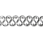 935 Argentium Silver Bezel wire, Gallery wire, Gallery ribbon, Gallery pattern, Argentium silver, Wire, Jewelry making - 4 inch (10 cm)