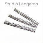 999 Fine silver Casted Bezel wire size 6.8x0.75 cm (2.7 inch), Gallery wire, Setting silver, Gallery pattern, Jewelry making - 1 piece