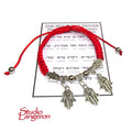 Red string bracelet, Red bracelet with prayer, Jerusalem, Judaism, Red string from Israel, Ben Porat prayer, Jerusalem, Israel, Evil eye