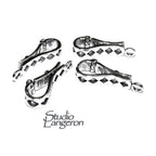 925 Sterling silver decorative Pendant Bails with button, Silver Bail, Bail silver, Bail finding, bail for pendant, Jewelry making - 1 piece