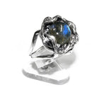 Labradorite ring 925 sterling silver handmade size 7, single copy, Silver ring, natural Labradorite, Statement ring, Handmade ring