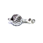 925 Sterling Silver Twist Round Clasp size 8 mm, Silver bead clasp, Jewelry making, 925 Sterling silver, Twist round clasp - 1 piece