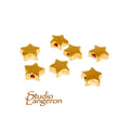 14K Gold filled Star flat beads size 6.7x2.5 mm, Flat beads, Beads for bracelets, 14K Gold filled, Jewelry making, Star Bead - 1 piece